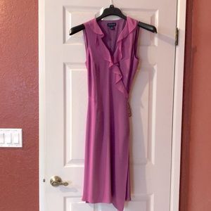 Beautiful Ann Taylor dark-pink silk dress